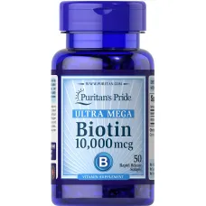  Биотин (Biotin) 10000 мкг 50 капсул