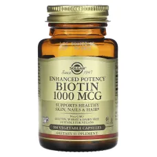 Біотин (Biotin), Solgar, 1000 мкг 100 капсул