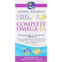 Комплекс Омега-D3 (Complete Omega-D3) 60 капсул зі смаком лимону
