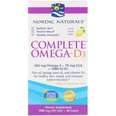 Комплекс Омега-D3 (Complete Omega-D3) 60 капсул зі смаком лимону
