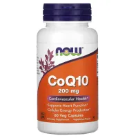 Коэнзим Q10 (CoQ10), NOW Foods, 200 мг 60 капсул