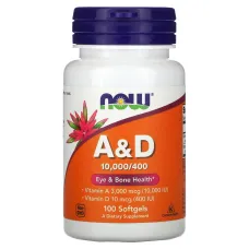 Вітаміни А та Д3 (A&D3 essential nutrition) 10000 МО/400 МО 100 капсул