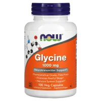 Гліцин (Glycine), NOW Foods, 1000 мг 100 капсул