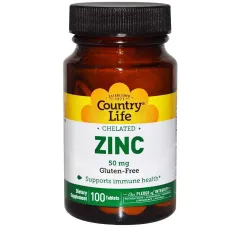 Цинк хелатный (Chelated Zinc) 50 мг 100 таблеток