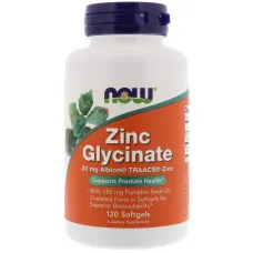 Глицинат цинка с тыквенным маслом (Zinc Glycinate) 120 капсул