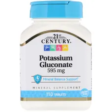 Глюконат калия (Potassium Gluconate) 595 мг 110 таблеток
