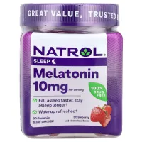 Мелатонин (Melatonin) 10 мг 90 жевательных конфет со вкусом клубники