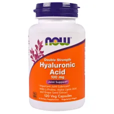 Гіалуронова кислота (Hyaluronic Acid), NOW Foods, 100 мг 120 капсул