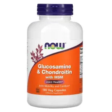Глюкозамин Хондроитин с MSM (Glucosamine & Chondroitin with MSM) 180 капсул