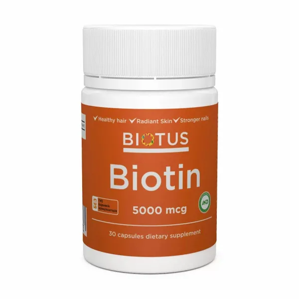 Біотин (Biotin) 5000 мкг 60 капсул