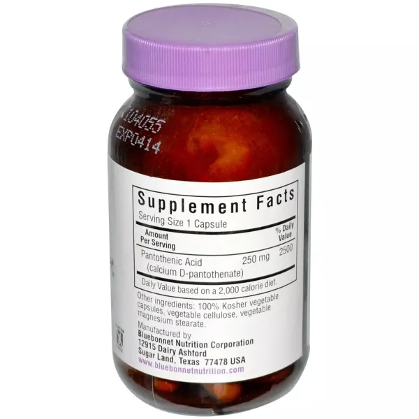Пантотенова кислота (Pantothenic acid) 250 мг 60 капсул
