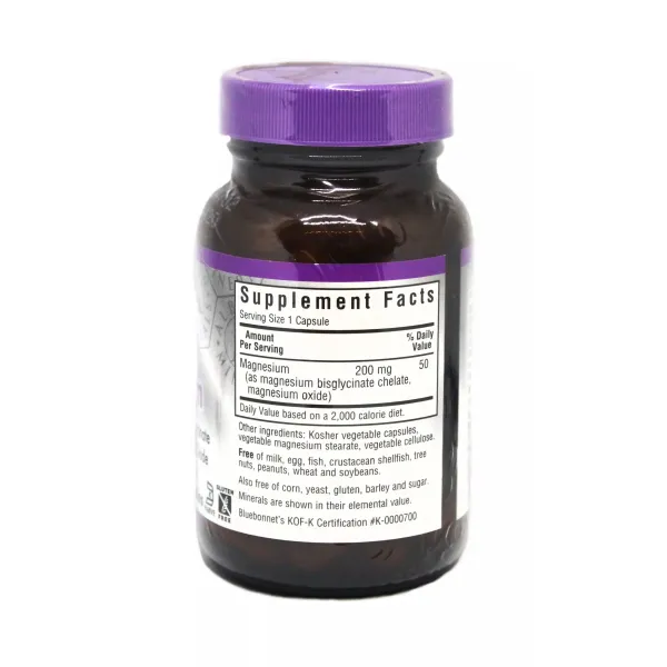 Магній хелат (Chelated magnesium) 200 мг 60 капсул
