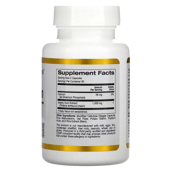 Мастикова смола (Mastic Gum) 500 мг 180 капсул