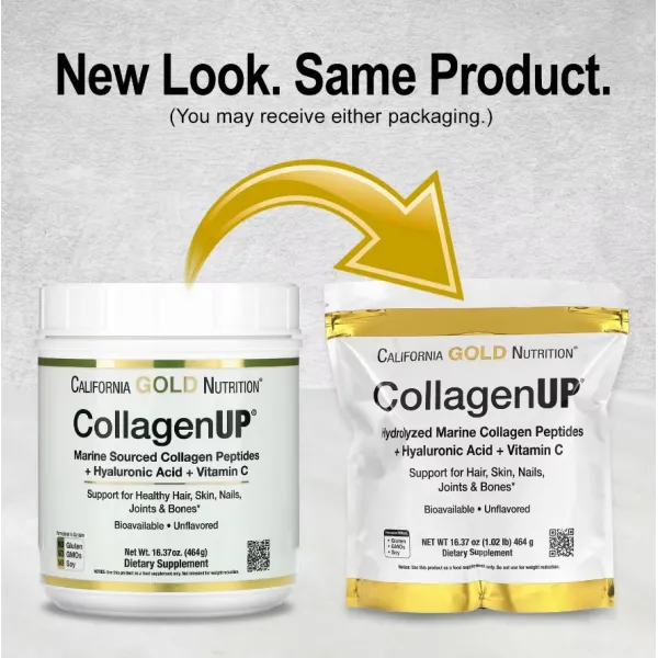 Колаген пептиди з гіалуроновою кислотою, CollagenUP Peptides, California Gold Nutrition, 5000 мг 206 г