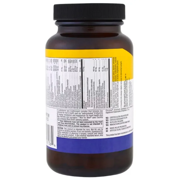 Мультивитамины для мужчин (Multivitamin & Mineral for Men) 120 таблеток