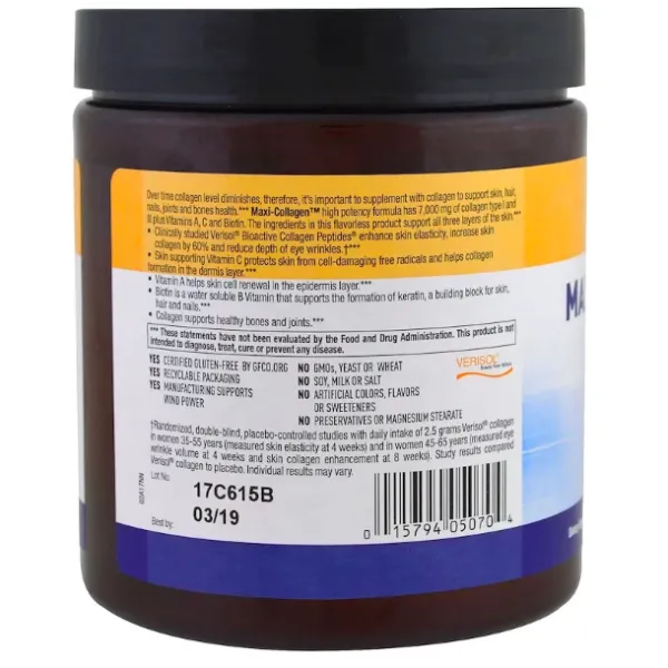 Коллаген макси с витамином А и С плюс биотин (Maxi-Collagen C and A plus Biotin) 213 г
