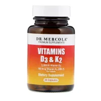 Витамин Д3 и К2 (Vitamins D3 & K2) 5000 МЕ/180 мкг 30 капсул
