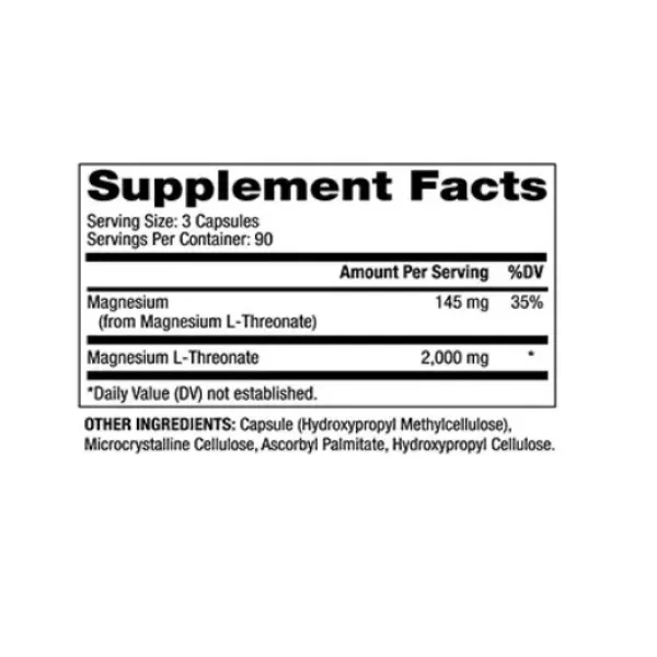 Магній Л-треонат (Magnesium L-Threonate) 715 мг 270 капсул