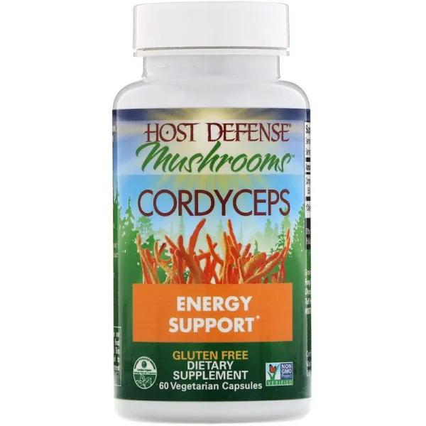 Энергетическая поддержка с кордицепсом (Cordyceps Energy Support) 1000 мг 60 капсул