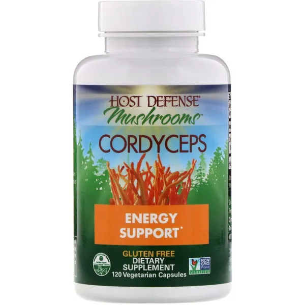 Энергетическая поддержка с кордицепсом (Cordyceps Energy Support) 1000 мг 60 капсул