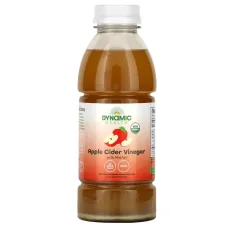 Яблочный уксус, Apple Cider Vinegar with Mother, Dynamic Health, 473 мл