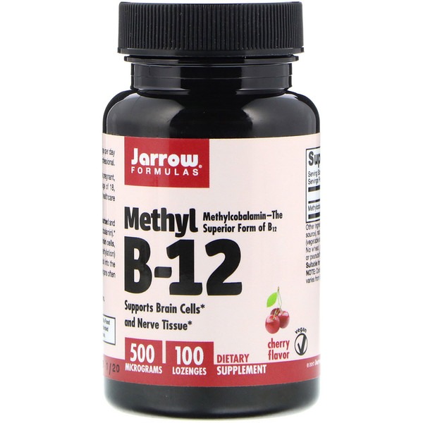 Вітамін В12 (Methyl B12) 500 мкг 100 льодяників зі смаком вишні