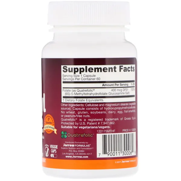 Метилфолат (Methyl folate) 400 мкг 60 капсул