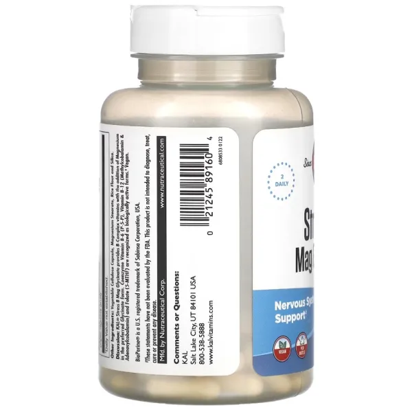 Стрес В-комплекс с магнием глицинатом (Stress B Mag Glycinate) 60 капсул