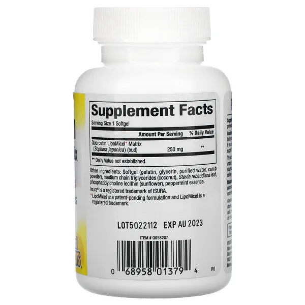 Кверцетин у міцелярній формі (Quercetin LipoMicel Matrix) 60 капсул