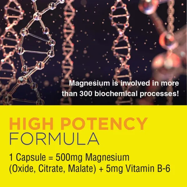 Магний с витамином В6 (Magnesium Vitamin B6) 500 мг 250 капсул