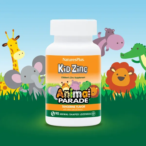 Цинк для дітей (Kid Zinc Animal Parade) 90 льодяників зі смаком мандарину