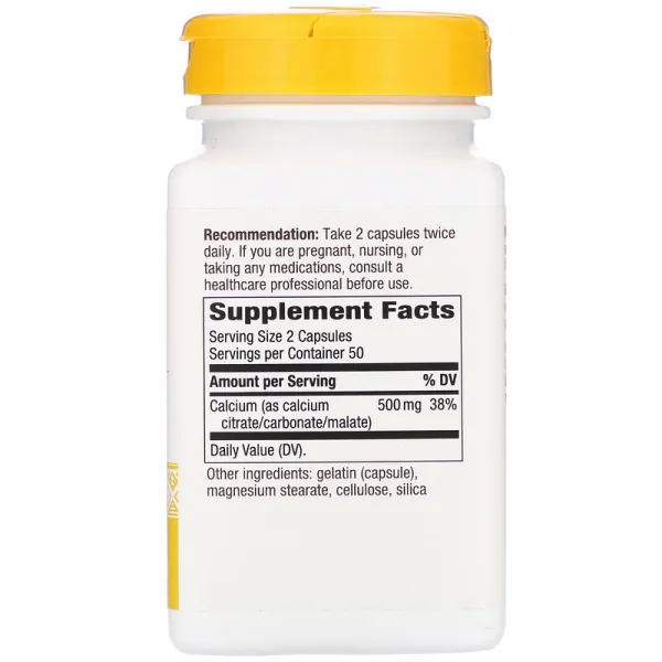 Цитрат кальцію (Calcium Citrate) 500 мг 100 капсул