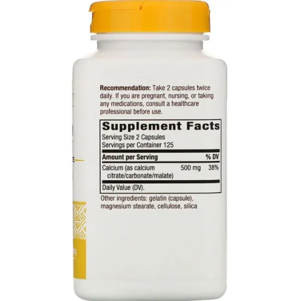 Цитрат кальцію (Calcium Citrate) 500 мг 100 капсул