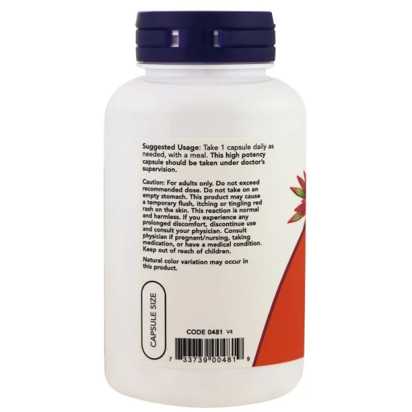 Вітамін B3 Ніацин (Niacin) 500 мг 100 капсул