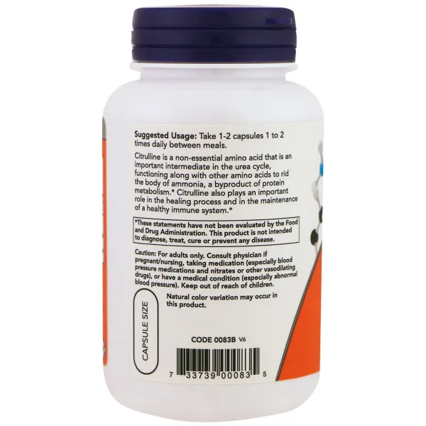 Л-Цитрулін з кальцієм (L-Citrulline) 750/36 мг 90 капсул