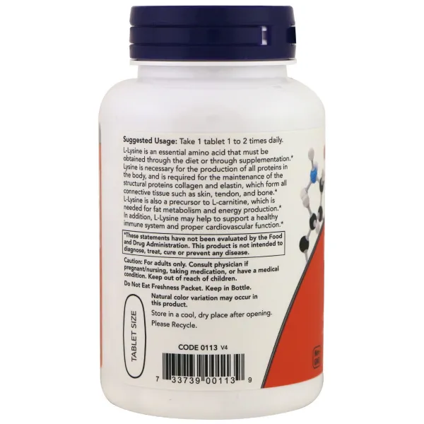 Л-Лізин (L-Lysine) 1000 мг 100 таблеток