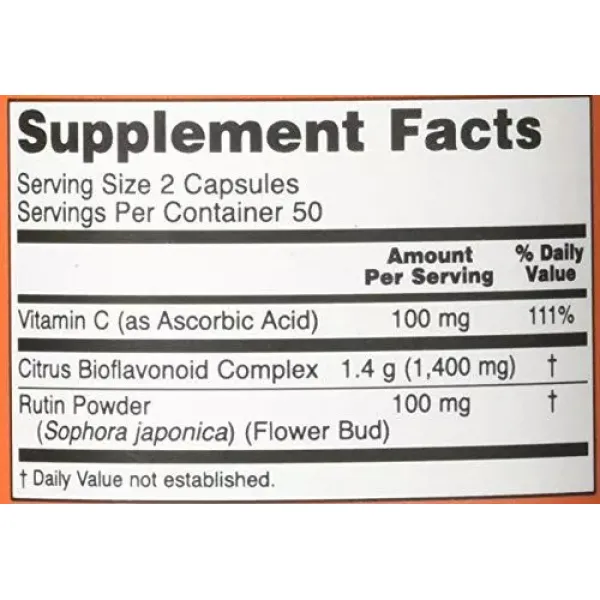 Цитрусові біофлавоноїди (Citrus Bioflavonoids) 700 мг 100 капсул