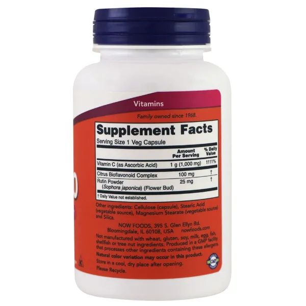 Вітамін C з біофлавоноїдами (Vitamin C) 1000 мг 500 капсул