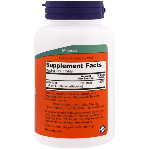 Селен без дріжджів (Selenium Yeast free) 100 мкг 250 таблеток