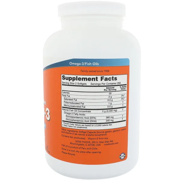 Омега-3 підтримка серця (Omega-3 180 EPA/120 DHA) 200 капсул