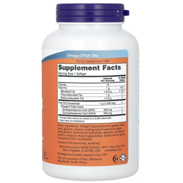 Ультра Омега-3 (Ultra Omega-3500 EPA/250 DHA) 180 капсул
