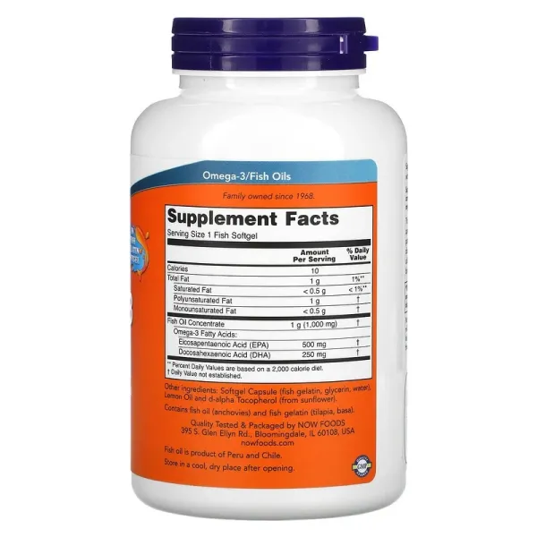 Ультра Омега-3 в капсулах із риб'ячого желатину (Ultra Omega-3 500 EPA/250 DHA) 180 капсул