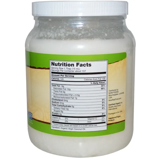 Органічна натуральна кокосова олія (Organic Virgim Coconut Oil) 1600 мл.