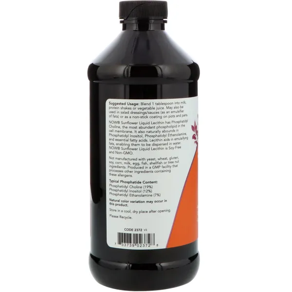 Рідкий лецитин із соняшника (Sunflower Liquid Lecithin) 473 мл