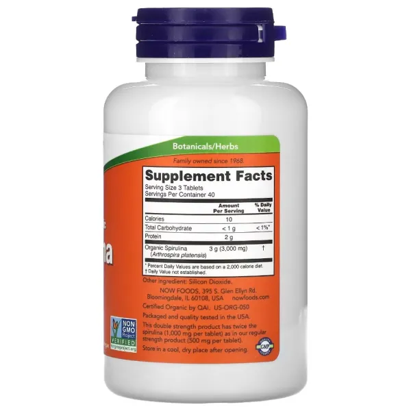 Спіруліна органічна (Spirulina Organic) 1000 мг 120 таблеток