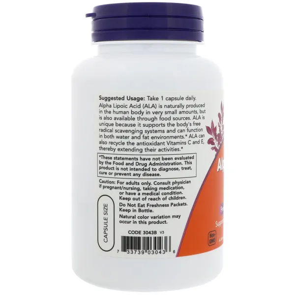 Альфа-ліпоєва кислота (Alpha-lipoic acid) 250 мг 60 капсул