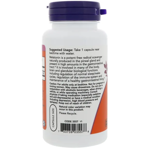 Мелатонін екстра сила (Extra Strength Melatonin) 10 мг 100 капсул