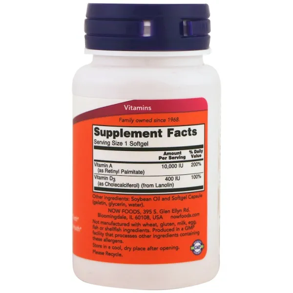 Вітаміни А та Д3 (A&D3 essential nutrition) 10000 МО/400 МО 100 капсул