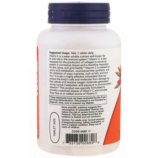Вітамін C з шипшиною (Vitamin C with rose hips) 1000 мг 100 таблеток