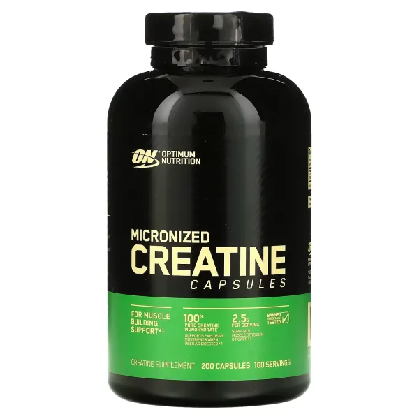 Креатин (Micronized Creatine Capsules) Optimum Nutrition, 2.5 г 200 капс